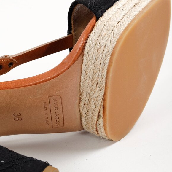 Marc Jacobs Brown & Black Strappy Heels - Picture 5 of 12